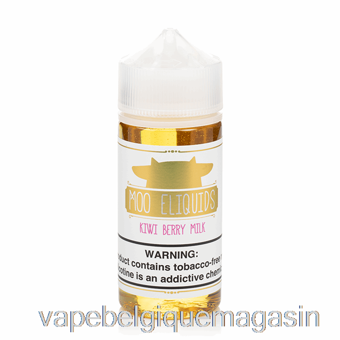 Vape Belgique Lait De Baies De Kiwi - E-liquides Moo - 100ml 3mg